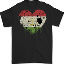 Love Tajikistan Flag Tajik Day Football Mens Gildan Cotton T-Shirt Black