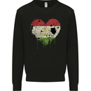 Love Tajikistan Flag Tajik Day Football Mens Sweatshirt Jumper Black