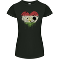 Love Tajikistan Flag Tajik Day Football Womens Petite Cut T-Shirt Black