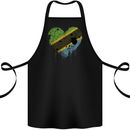 Love Tanzania Flag Tanzanian Day Football Cotton Apron 100% Organic Black