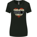 Love Thailand Flag Thai Day Football Womens Wider Cut T-Shirt Black
