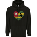 Love Togo Flag Togolese Day Football Childrens Kids Hoodie Black