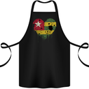 Love Togo Flag Togolese Day Football Cotton Apron 100% Organic Black