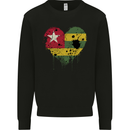 Love Togo Flag Togolese Day Football Mens Sweatshirt Jumper Black