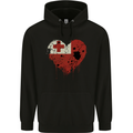 Love Tongo Flag Tongan Day Football Childrens Kids Hoodie Black