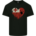 Love Tongo Flag Tongan Day Football Mens Cotton T-Shirt Tee Top Black