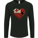 Love Tongo Flag Tongan Day Football Mens Long Sleeve T-Shirt Black