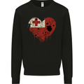 Love Tongo Flag Tongan Day Football Mens Sweatshirt Jumper Black