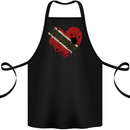 Love Trinidad and Tobago Day Football Cotton Apron 100% Organic Black