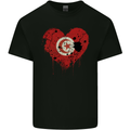 Love Tunisia Flag Tunisian Day Football Mens Cotton T-Shirt Tee Top Black