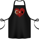 Love Turkey Flag Turkish Day Football Cotton Apron 100% Organic Black