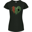 Love Turkmenistan Flag The Turkmen Day Football Womens Petite Cut T-Shirt Black