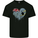 Love Tuvalu Flag Tuvaluan Day Football Kids T-Shirt Childrens Black