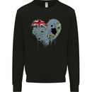 Love Tuvalu Flag Tuvaluan Day Football Mens Sweatshirt Jumper Black