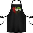 Love UAE Flag Day Emirati Day Football Cotton Apron 100% Organic Black