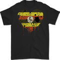 Love Uganda Flag Ugandan Day Football Mens Gildan Cotton T-Shirt Black