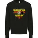 Love Uganda Flag Ugandan Day Football Mens Sweatshirt Jumper Black