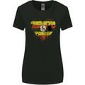 Love Uganda Flag Ugandan Day Football Womens Wider Cut T-Shirt Black