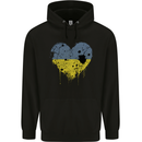 Love Ukraine Flag Ukrainian Day Football Childrens Kids Hoodie Black
