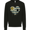 Love Uruguay Flag Uruguayan Day Football Mens Sweatshirt Jumper Black