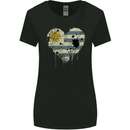 Love Uruguay Flag Uruguayan Day Football Womens Wider Cut T-Shirt Black