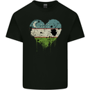 Love Uzbekistan Flag Ukbek Day Football Kids T-Shirt Childrens Black