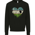 Love Uzbekistan Flag Ukbek Day Football Mens Sweatshirt Jumper Black