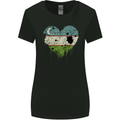 Love Uzbekistan Flag Ukbek Day Football Womens Wider Cut T-Shirt Black