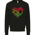 Love Vanuatu Flag Day Football Mens Sweatshirt Jumper Black