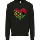 Love Vanuatu Flag Day Football Mens Sweatshirt Jumper Black