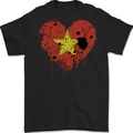 Love Vietnam Flag Vietnamese Day Football Mens Gildan Cotton T-Shirt Black