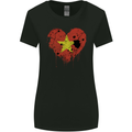 Love Vietnam Flag Vietnamese Day Football Womens Wider Cut T-Shirt Black