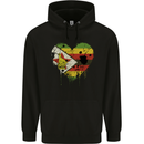 Love Zimbabwe Flag Zimbabwean Day Football Mens 80% Cotton Hoodie Black