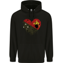 Love  Papua New Guinea Flag Day Football Childrens Kids Hoodie Black