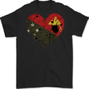 Love  Papua New Guinea Flag Day Football Mens Gildan Cotton T-Shirt Black