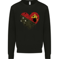 Love  Papua New Guinea Flag Day Football Mens Sweatshirt Jumper Black