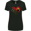 Love  Papua New Guinea Flag Day Football Womens Wider Cut T-Shirt Black