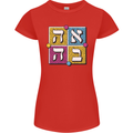Love in Written in Hebrew Womens Petite Cut T-Shirt Red