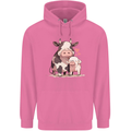 Love is a Cow and Pig Mens 80% Cotton Hoodie Azelea