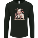 Love is a Cow and Pig Mens Long Sleeve T-Shirt Black