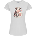 Love is a Cow and Pig Womens Petite Cut T-Shirt White