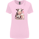 Love is a Cow and Pig Womens Wider Cut T-Shirt Light Pink