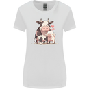 Love is a Cow and Pig Womens Wider Cut T-Shirt White