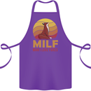 MILF Man I Love Foxes Fox Cotton Apron 100% Organic Purple