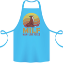MILF Man I Love Foxes Fox Cotton Apron 100% Organic Turquoise