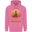 MILF Man I Love Foxes Fox Mens 80% Cotton Hoodie Azelea