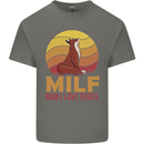 MILF Man I Love Foxes Fox Mens Cotton T-Shirt Tee Top Charcoal