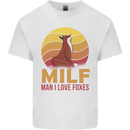 MILF Man I Love Foxes Fox Mens Cotton T-Shirt Tee Top White