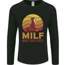 MILF Man I Love Foxes Fox Mens Long Sleeve T-Shirt Black
