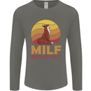 MILF Man I Love Foxes Fox Mens Long Sleeve T-Shirt Charcoal